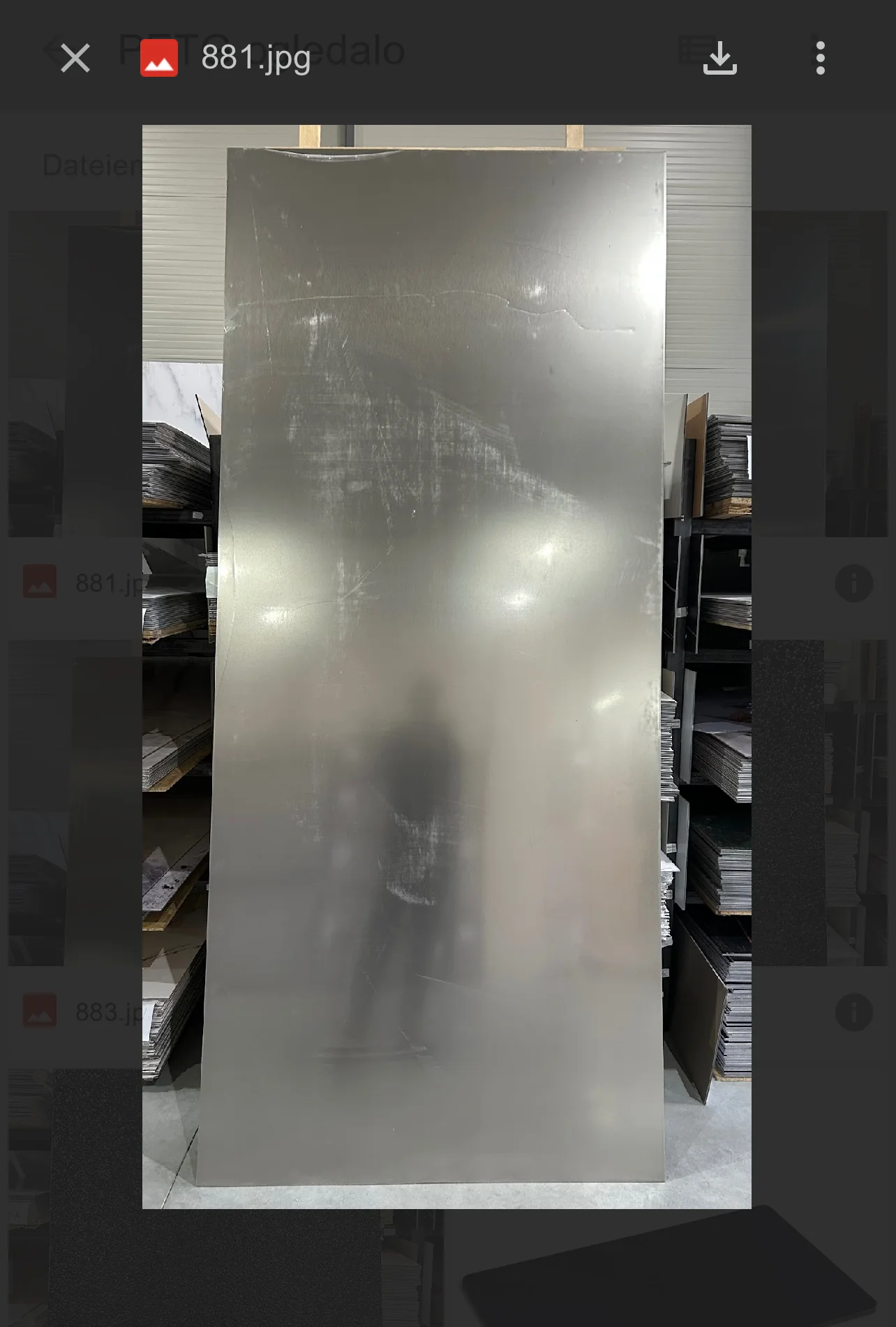 PVC panel imitacija ogledala 7793