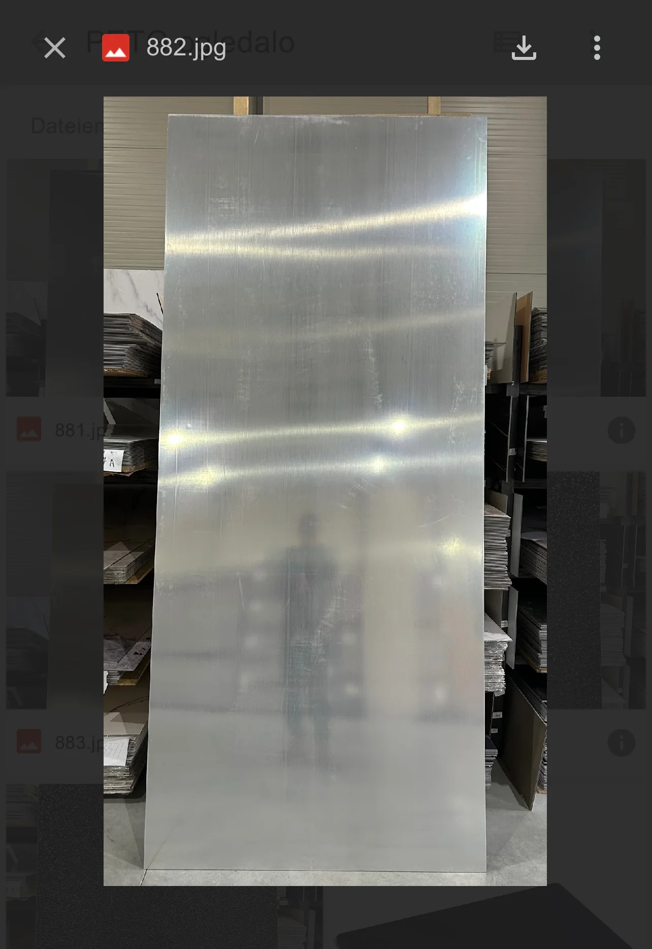 PVC panel imitacija ogledala 7794