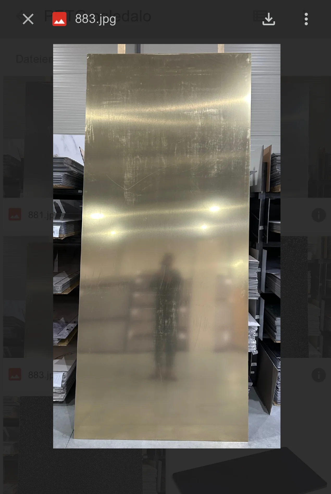 PVC panel imitacija ogledala 7795