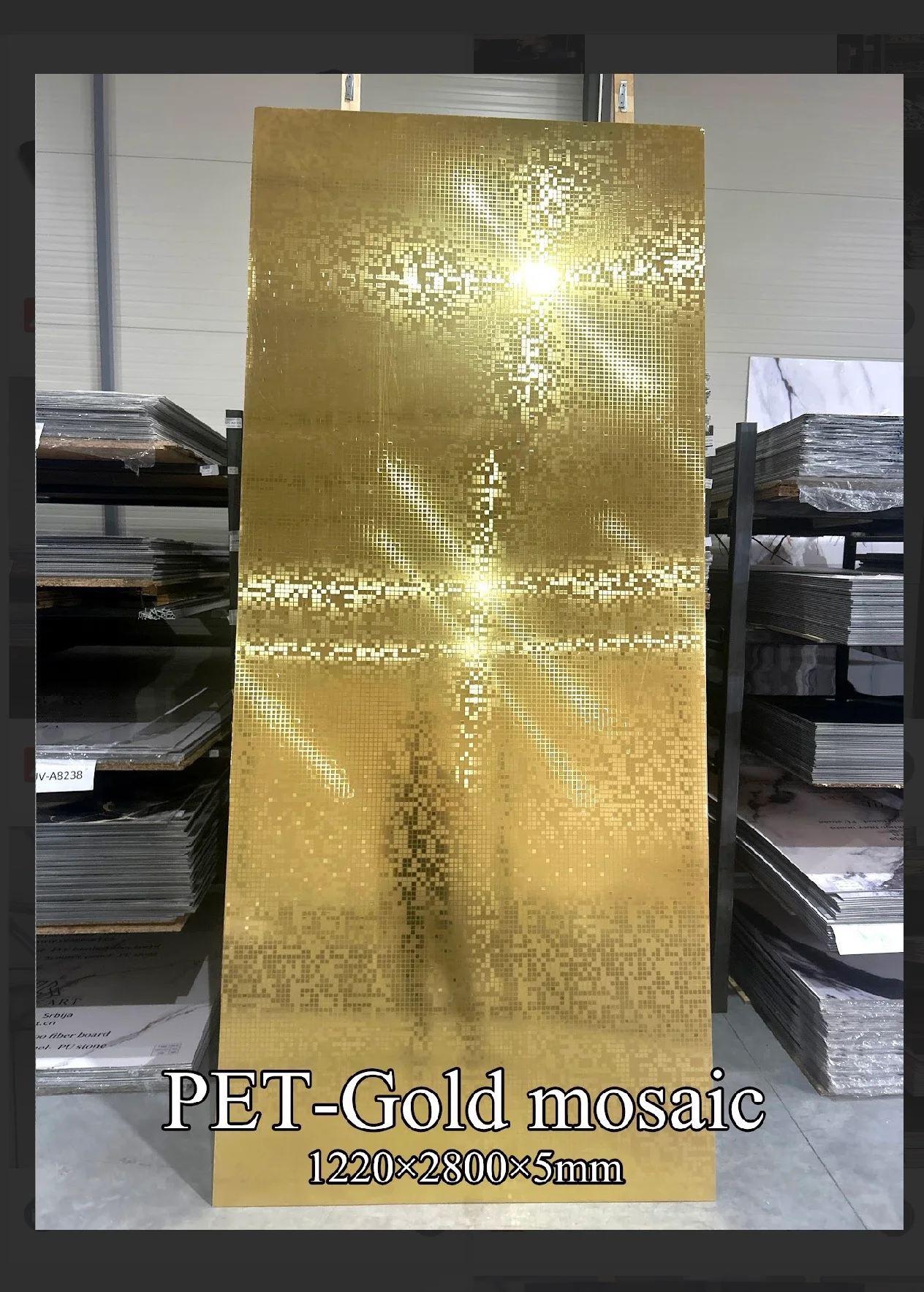 PVC panel imitacija ogledala A8238