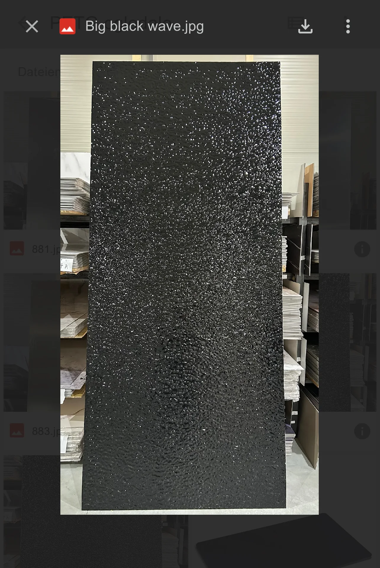 PVC panel imitacija ogledala BLACK-WAVE