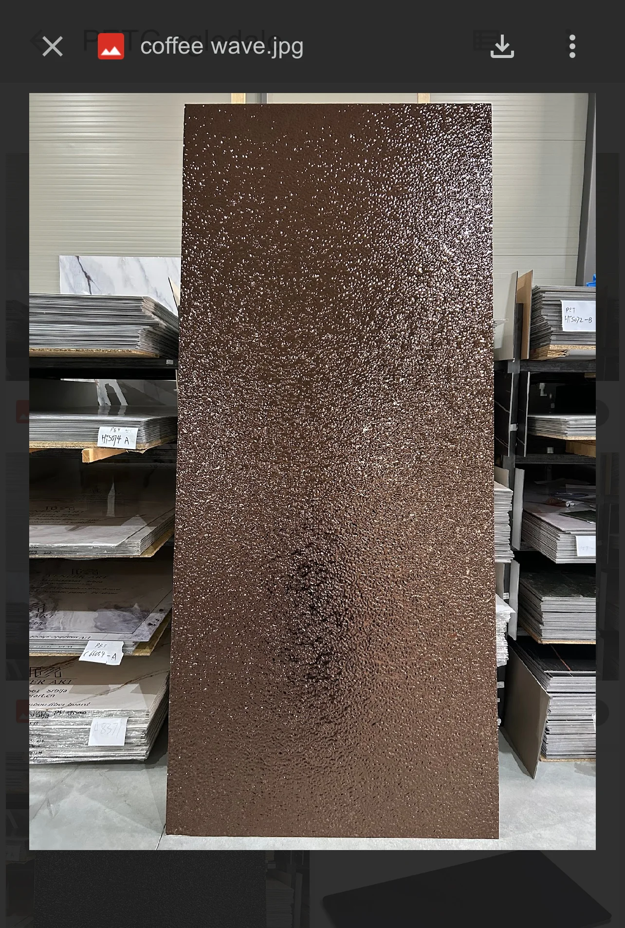 PVC panel imitacija ogledala COFFEE-WAVE