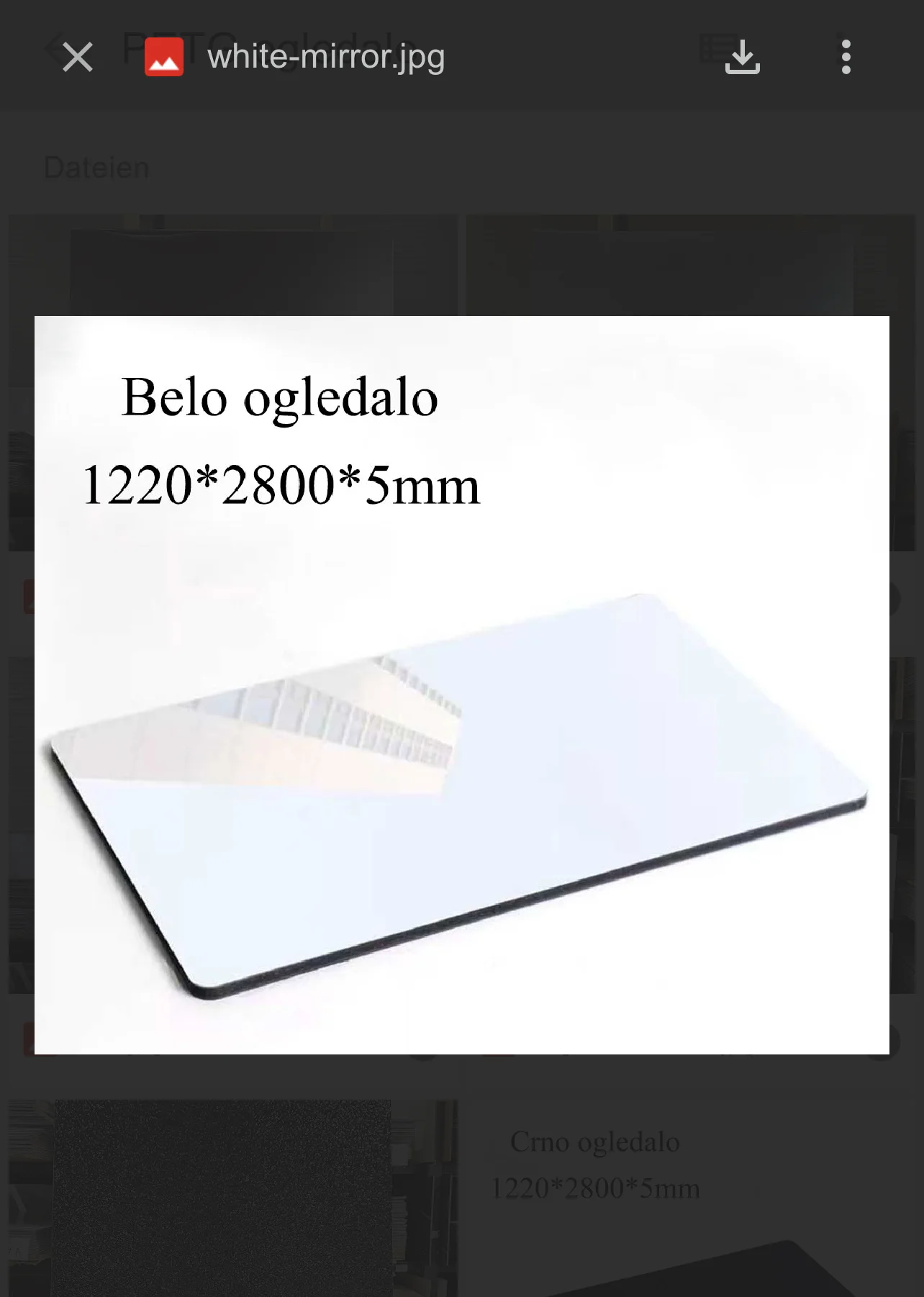 PVC panel imitacija ogledala WHITE-MIRROR