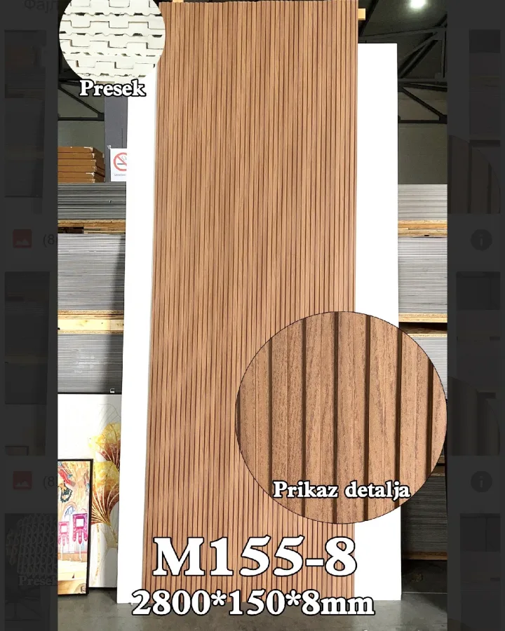 PVC letvica M155-8MM