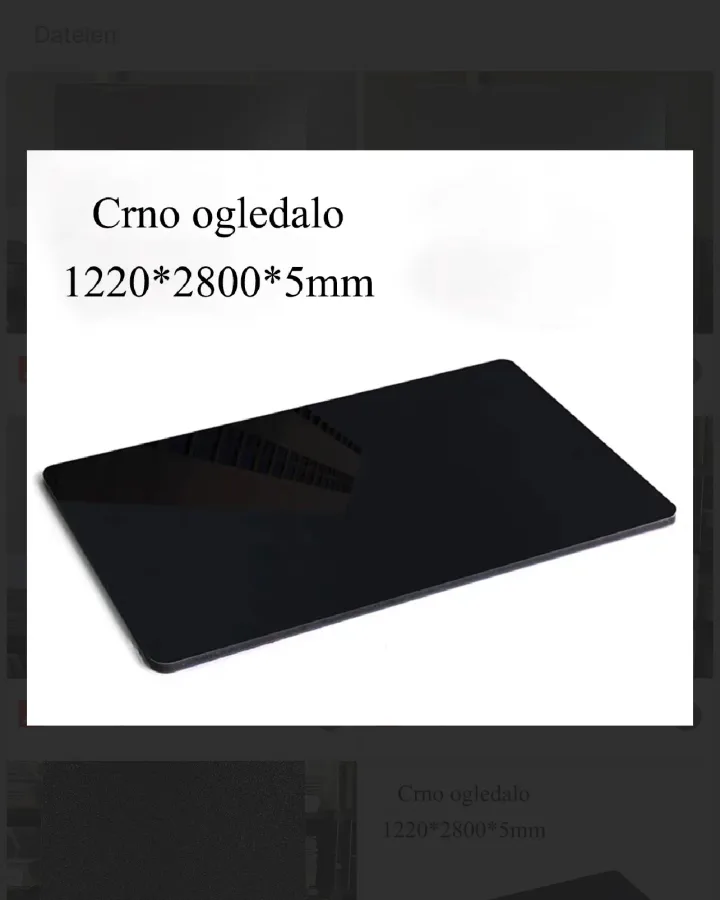 PVC panel imitacija ogledala BLACK-MIRROR