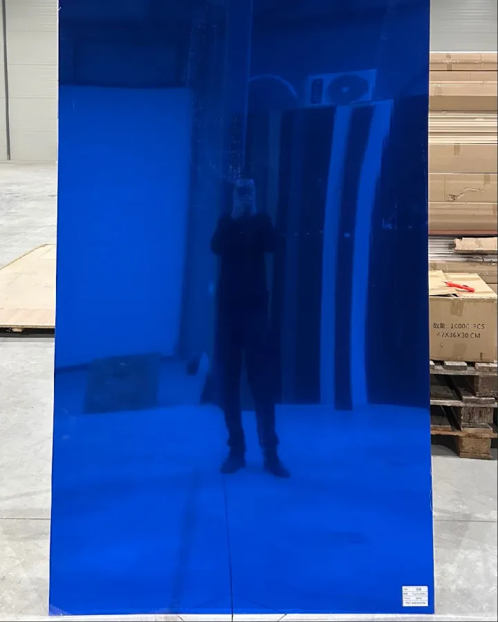 PVC panel imitacija ogledala BLUE-MIRROR