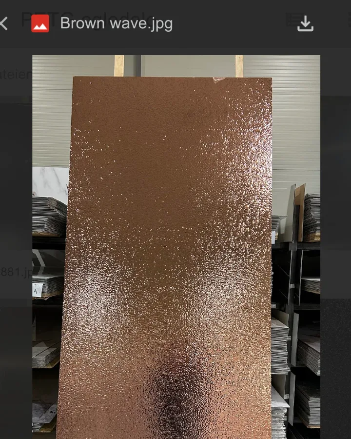 PVC panel imitacija ogledala BROWN-WAVE