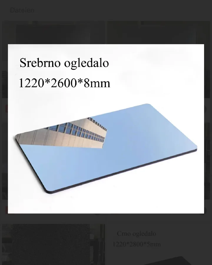 PVC panel imitacija ogledala SILVER-MIRROR